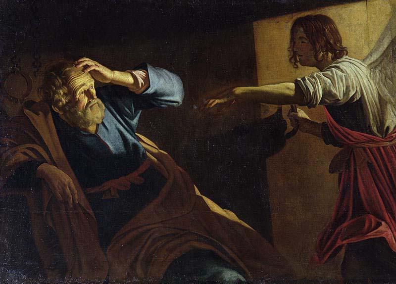 Gerard van Honthorst St Peter Released from Prison. At the Staatliche Museen, Berlin. oil painting image